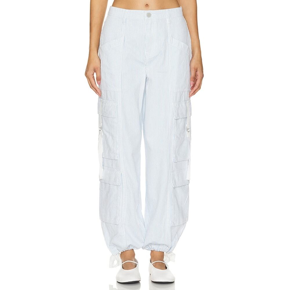 Blank Nyc Blue Cotton Joggers Size 27 - Picture 1 of 4